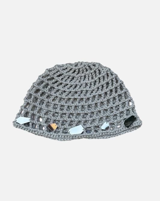 Grey Mirror Beanie