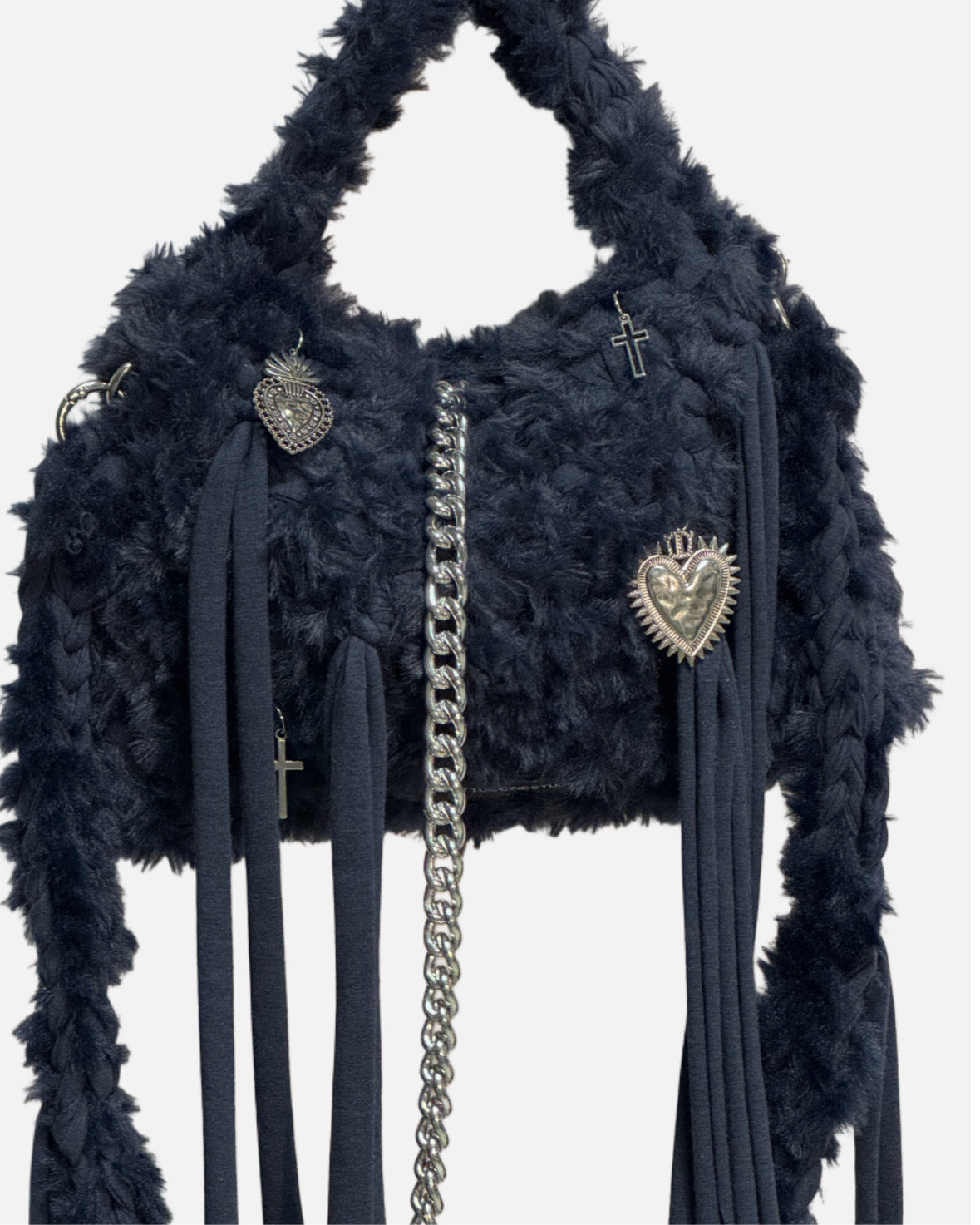 Fettuccina Fur Handbag