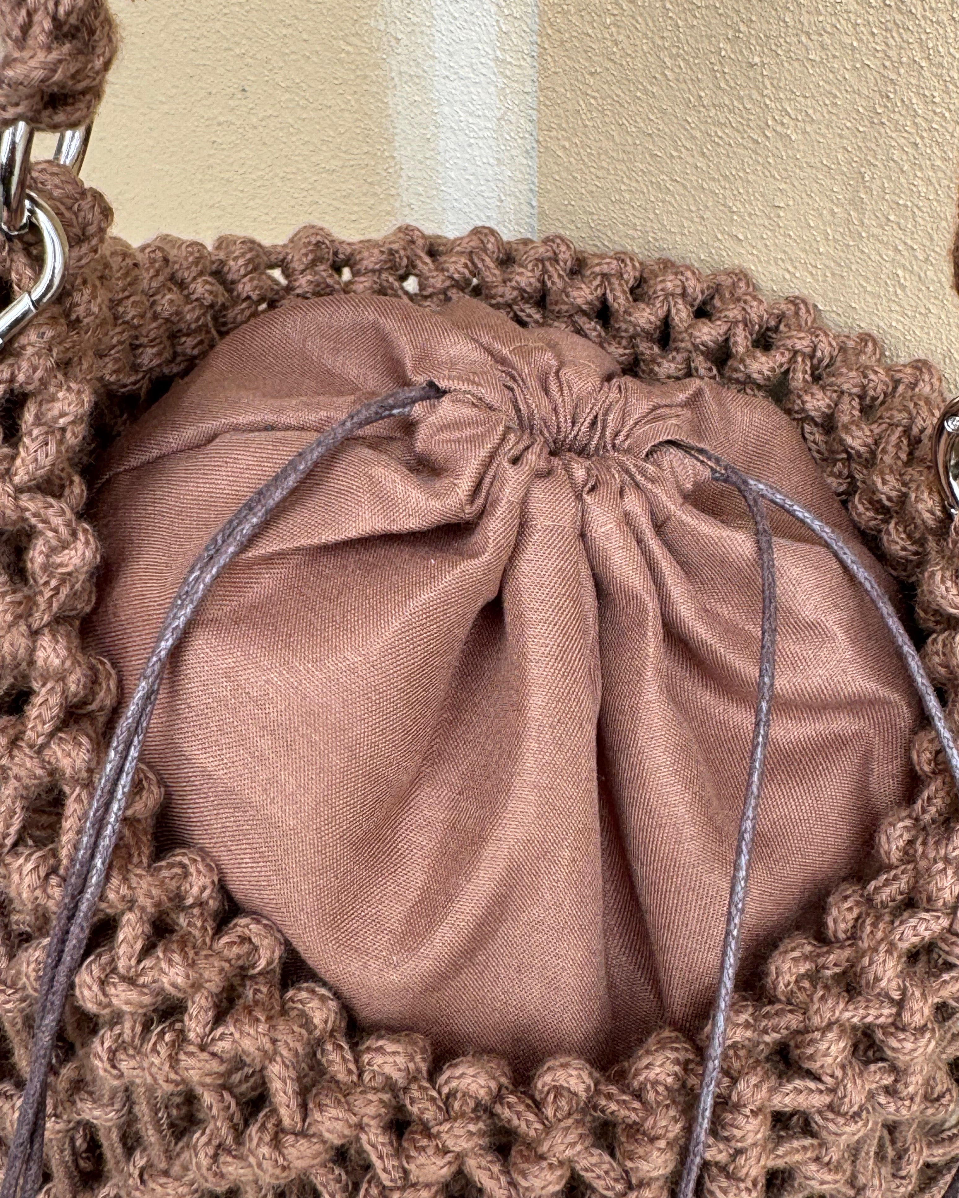 Brown Macrame Bag