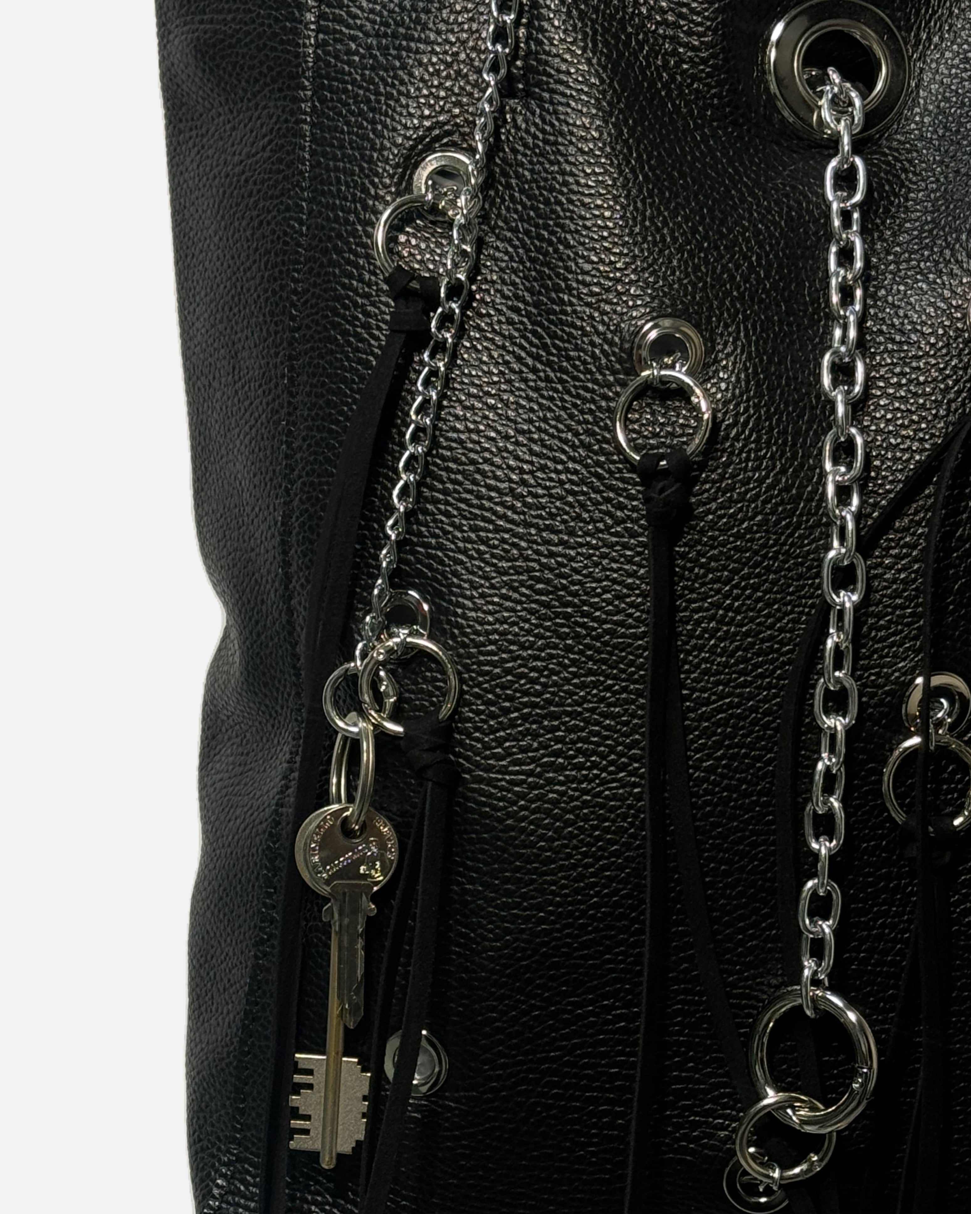 Black Eyelets Shopper