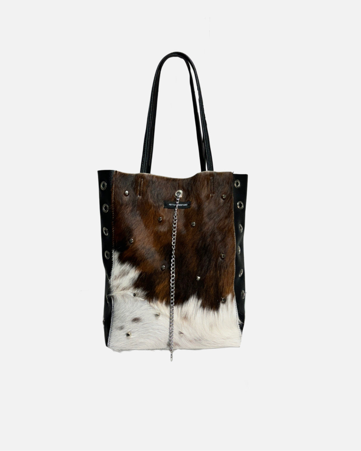 Cow Print Shopper