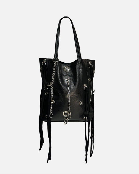 Black Eyelets Shopper 2.0