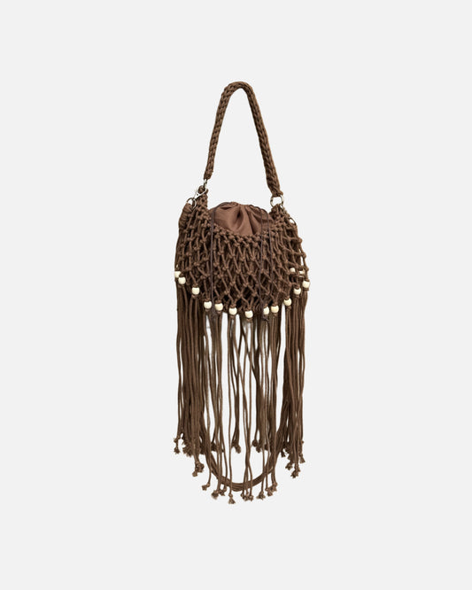 Brown Macrame Bag