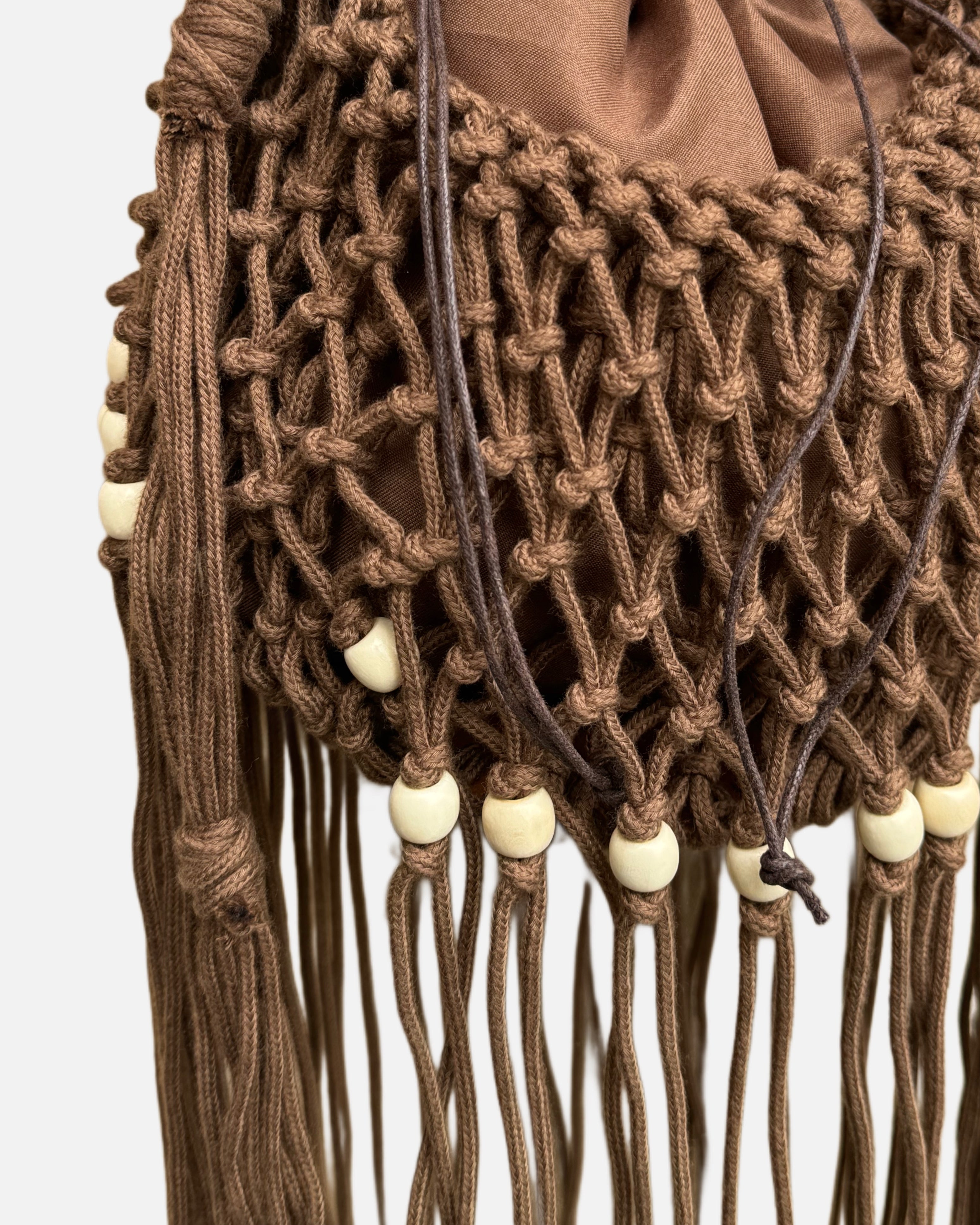 Brown Macrame Bag
