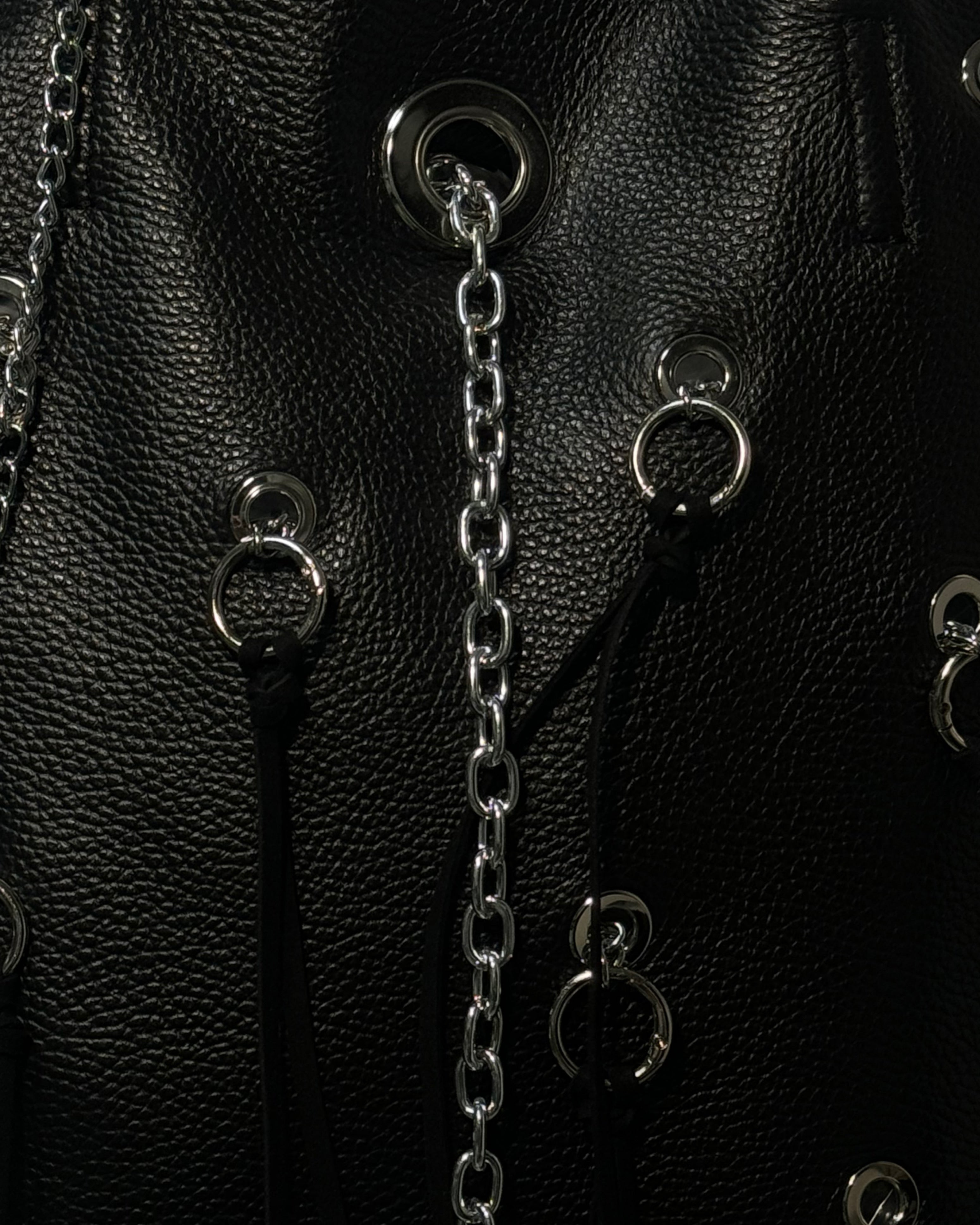 Black Eyelets Shopper