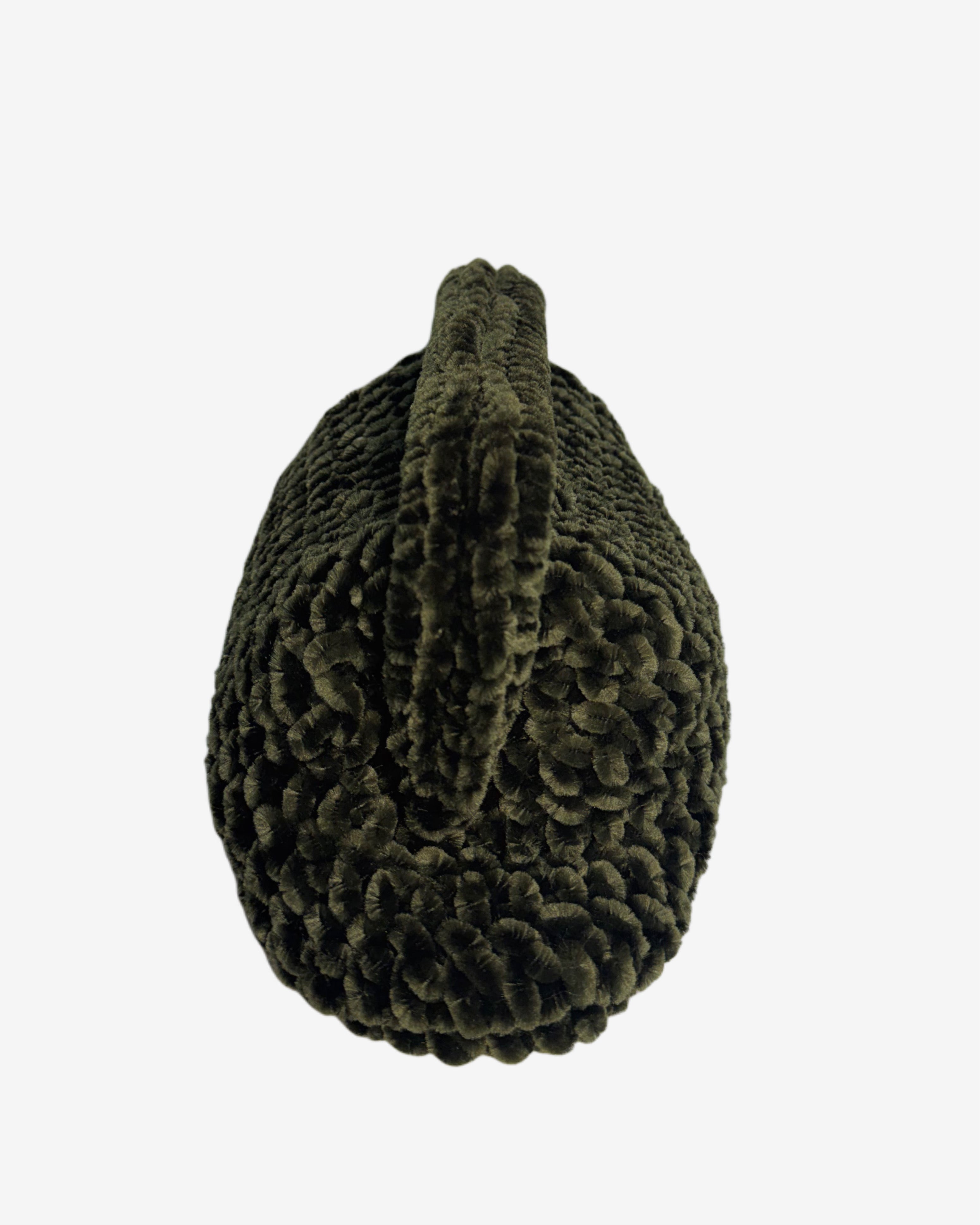 Military Green Velvet Clutch