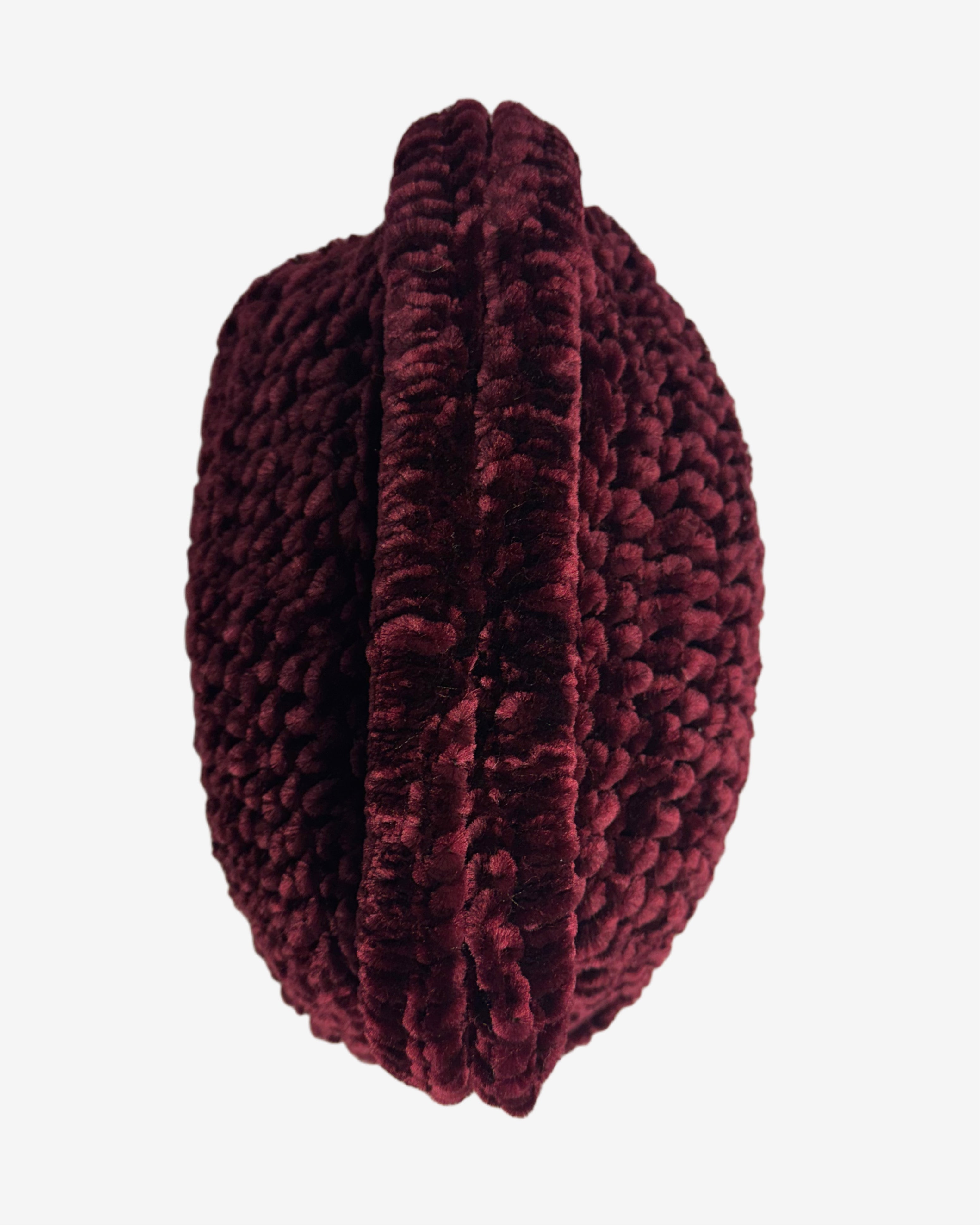 Burgundy Velvet Clutch