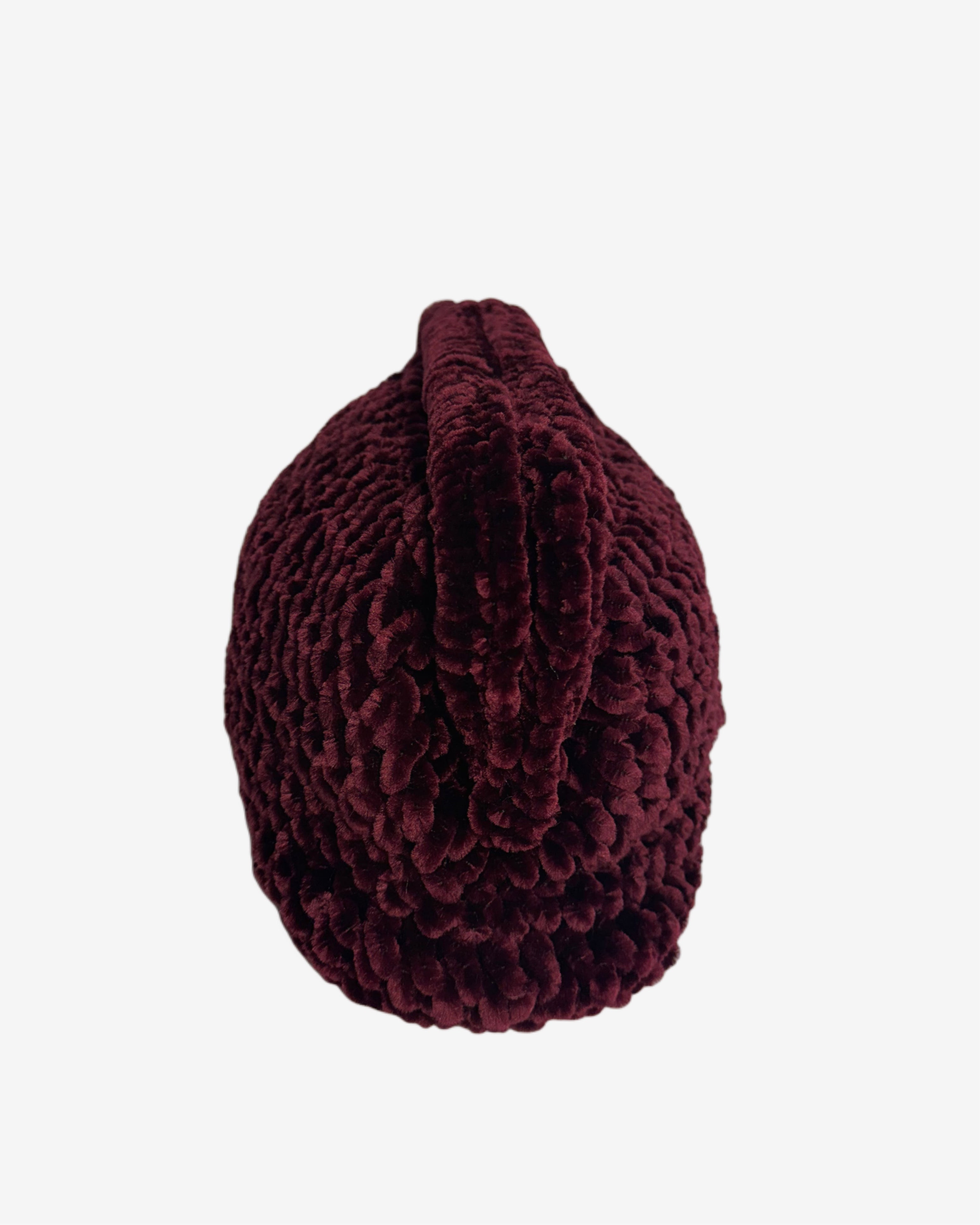 Burgundy Velvet Clutch