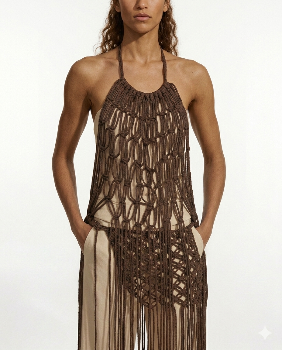 Fringes Halter Top