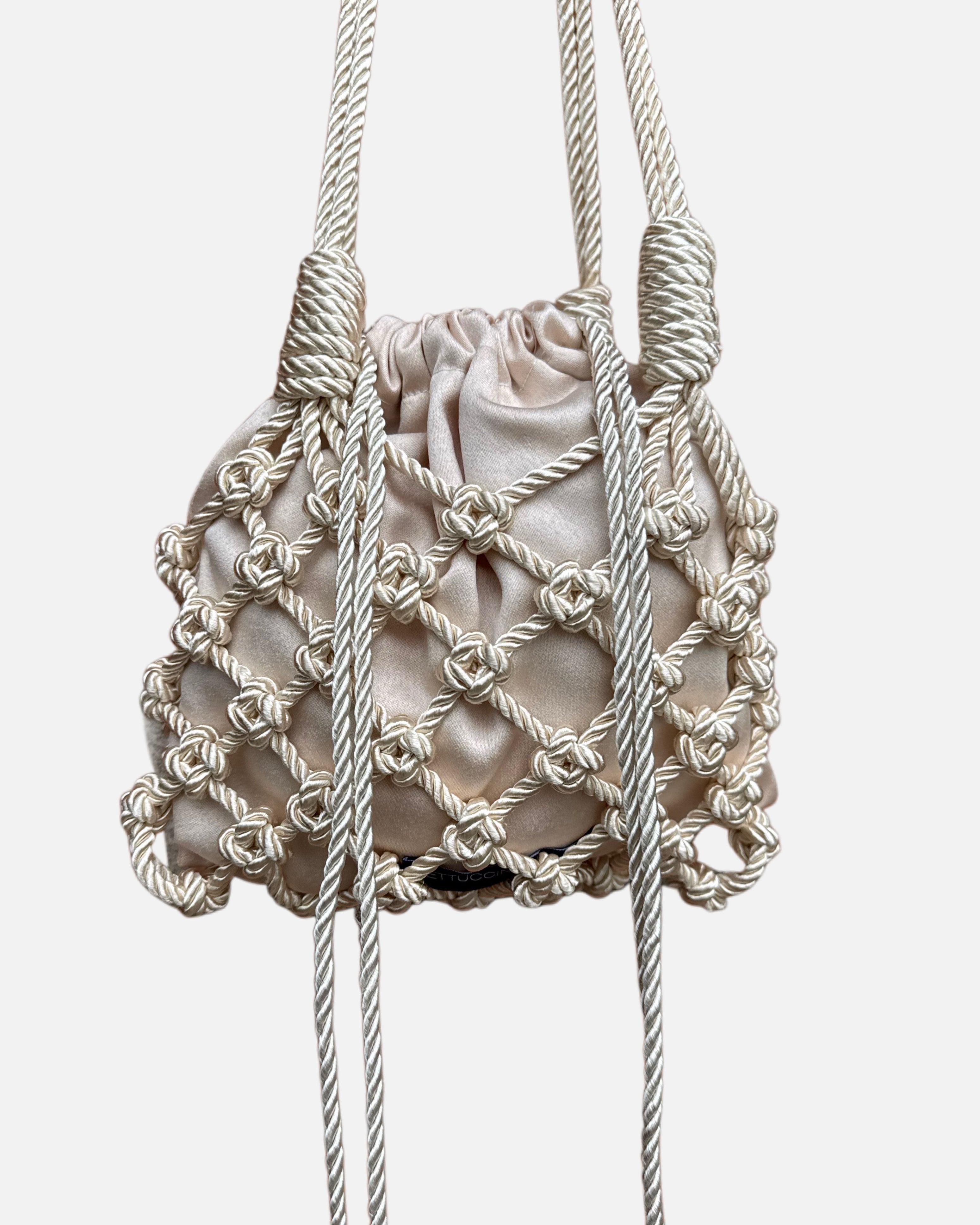 Mesh Shiny Rope Ivory