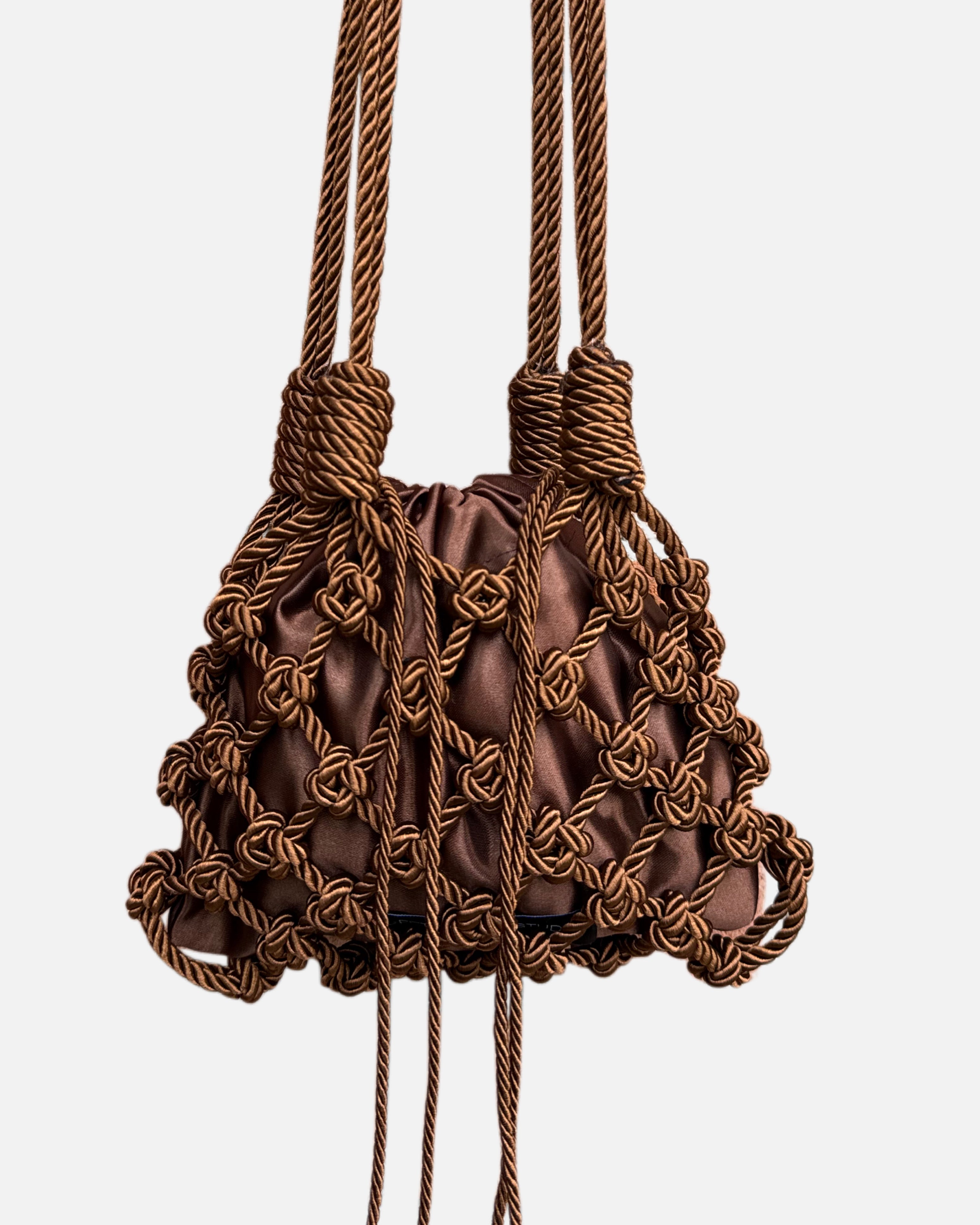 Mesh Shiny Rope Brown