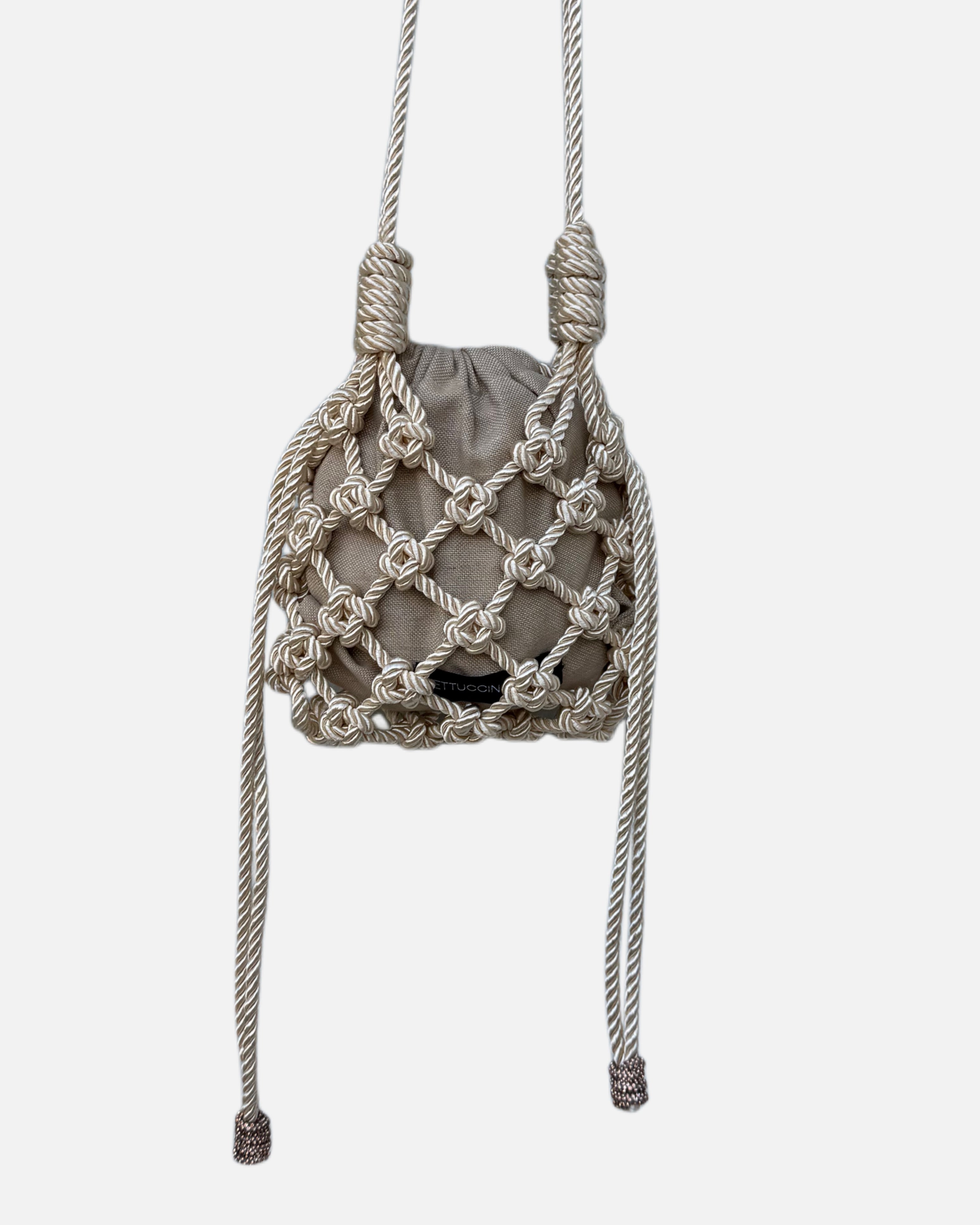 Mesh Shiny Mini Rope Ivory