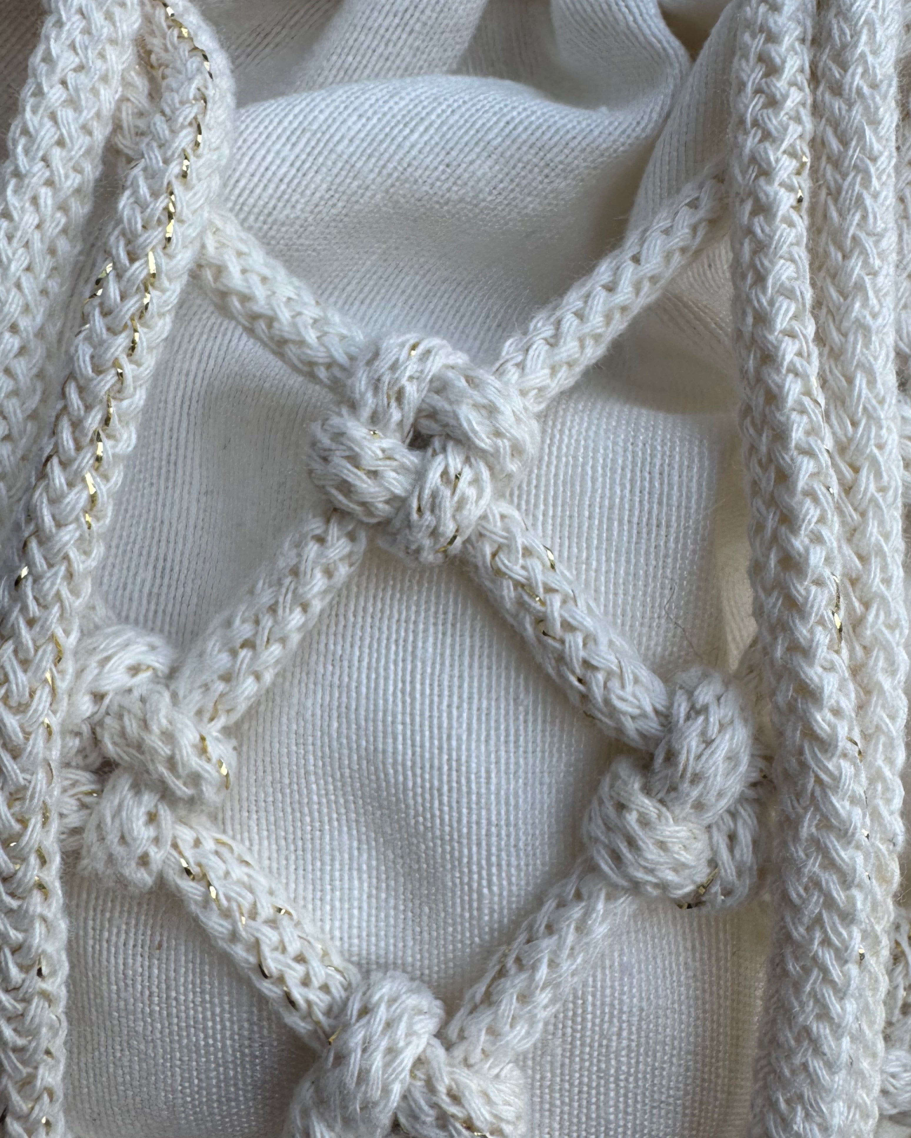 Mesh Rope White Gold